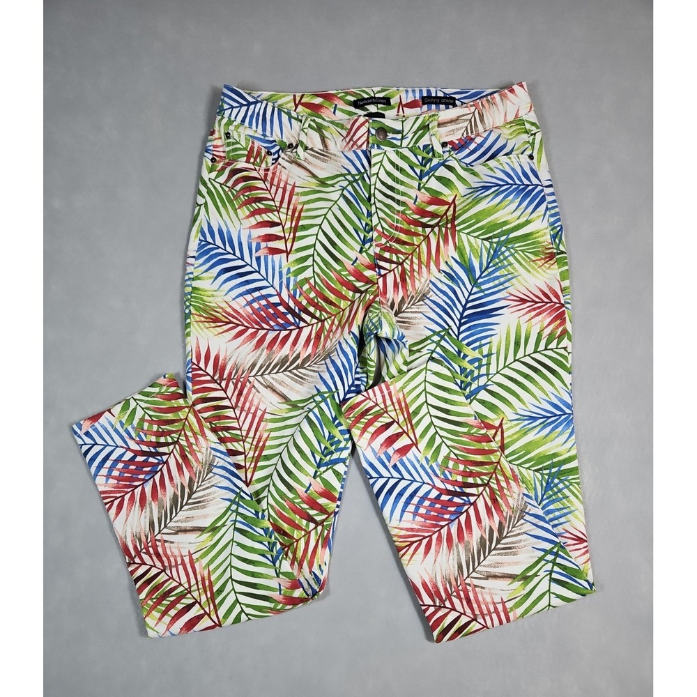 Needle & Cloth Womens Tropical‎ Print Skinny Ankle Pants Size 12